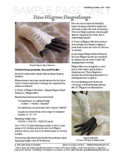 Sample cover page of HeartStrings Fine Filigree Fingerlings pattern