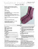 Sample cover page of HeartStrings Heart Socks pattern