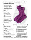 Sample cover page of HeartStrings Eyelet Ankle-Ribbed Socks pattern
