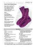 Sample cover page of HeartStrings Eyelet Ankle-Ribbed Socks pattern
