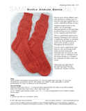 Sample cover page of HeartStrings Simple Angles Socks pattern