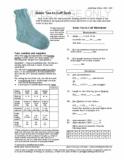 Sample cover page of HeartStrings Basic Toe-to-Cuff Socks pattern