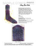Sample cover page of HeartStrings Swag Lace Socks pattern