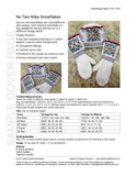 Sample cover page of HeartStrings No Two Alike Snowflakes Mittens and Hat pattern