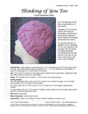 Sample cover page of HeartStrings Thinking of You Too lace hearts knitting pattern in the cancer awareness pink edition