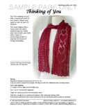 Sample cover page of HeartStrings Thinking of You Scarf pattern
