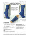 Sample cover page of HeartStrings Beaded Offset Chevrons Socks and Hand Warmers pattern