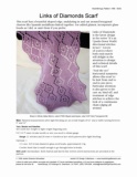 Sample cover page of HeartStrings Links of Diamonds Scarf pattern