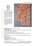 Sample cover page of HeartStrings Bead Skinny Skarf pattern