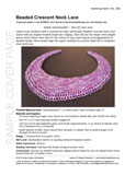 Sample cover page of HeartStrings Beaded Crescent Neck Lace pattern