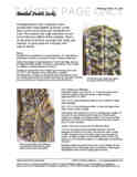 Sample cover page of HeartStrings Beaded Swirls Socks pattern