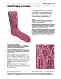 Sample cover page of HeartStrings Beaded Elegance Stockings pattern