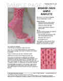 Sample cover page of HeartStrings Beaded Faux Cable Anklets pattern