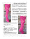 Sample cover page of HeartStrings Two Ways About It Beaded Socks pattern