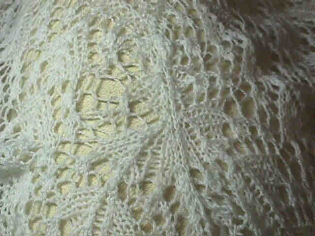 Shepherd Lace Shawl repair - finishing up