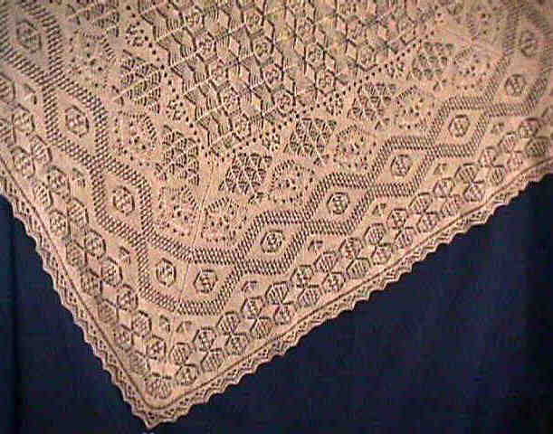 wedding ring shawl knit pattern