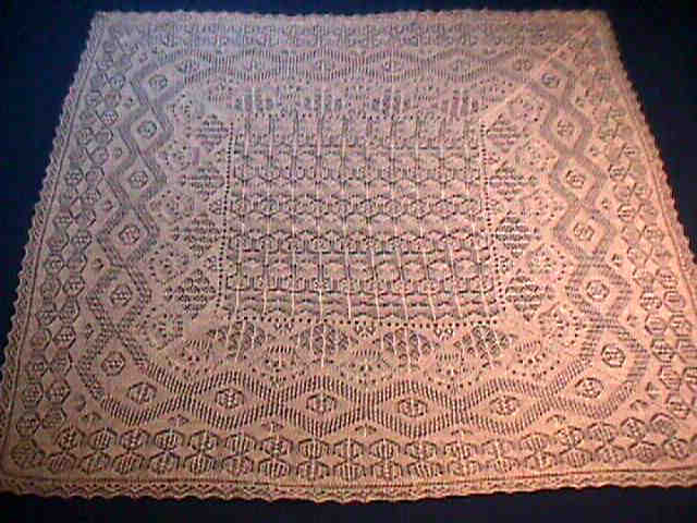 Wedding ring lace shawl pattern