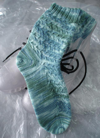 Rainy Day in Lorna's Laces Shepherd Sock