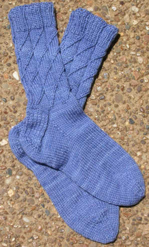 Everybody Wants Sox in Lorna's Laces Shepherd Sport color China Blue