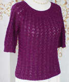 Eyelet Ribbed Sweater