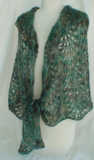 Elegantly Simple Triangle Shawl worn upside in a neck scarf version