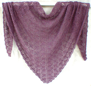 Lace Triangle Shawl :: Triangles within Triangles Shawl pattern