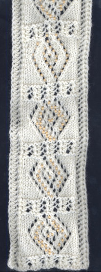 Beaded lace sampler