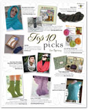 Knitter's Spring 2010 advertorial featuring Links of Diamonds