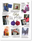 Yarn Market News May 2010 advertorial featuring White Lotus Lace Stole
