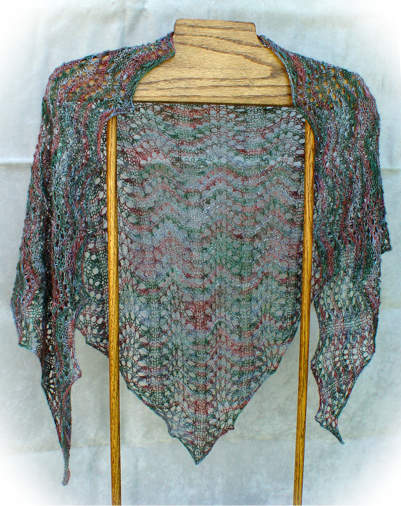 Artyarns Triangle Scarf Pattern at Dream Weaver Yarns LLC