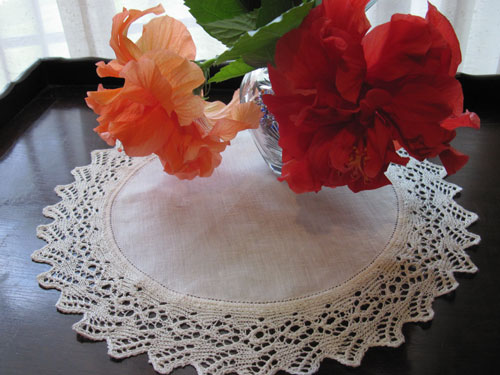 Lace-edged Towel