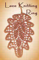 Lace Knitting Ring - Oak Leaf lace motif design by Jackie E-S