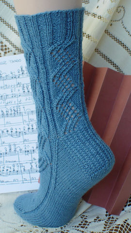 Concertina Lace Socks - back view