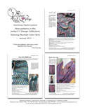 January 2013 HeartStrings flyer for new patterns featuring Mountain Colors Yarn