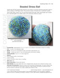 Sample cover page of HeartStrings Beaded Stress Ball pattern