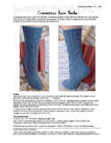 Sample cover page of HeartStrings Concertina Lace Socks pattern